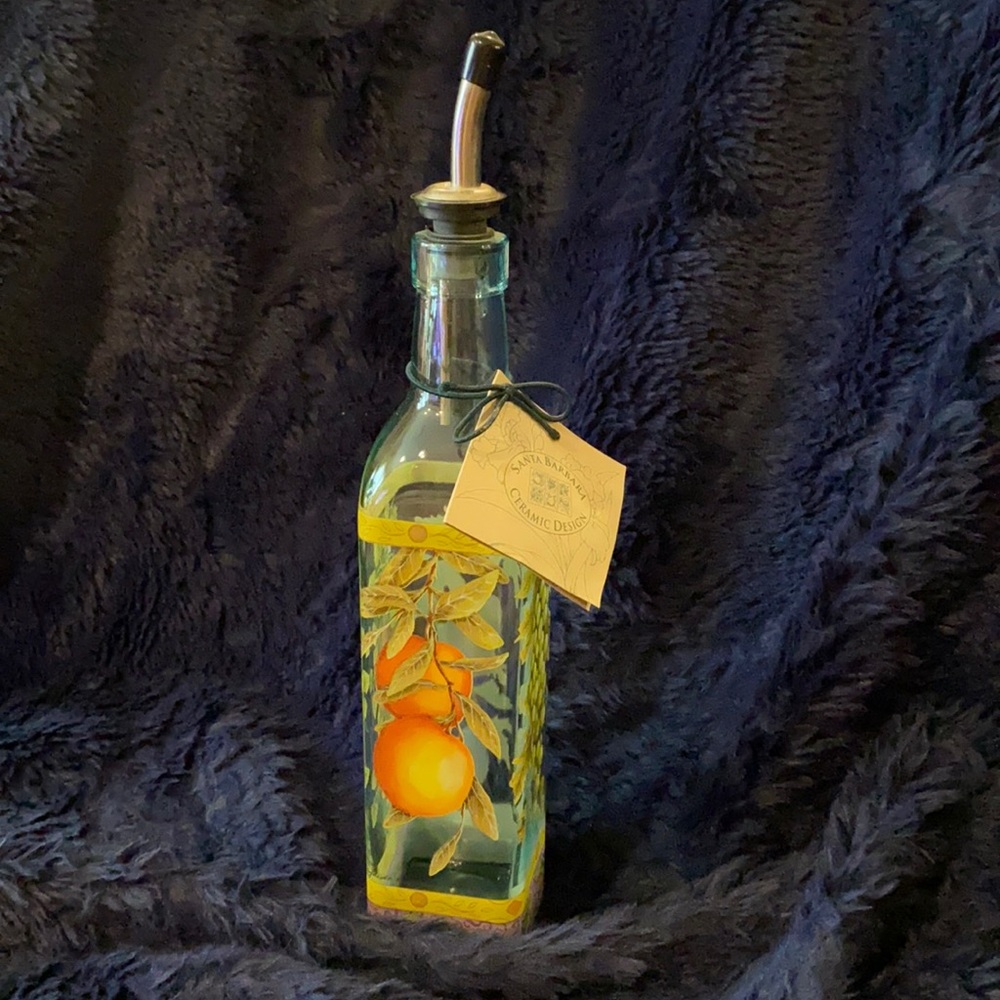 ~Santa Barbara Ceramic Design~ “Fruit” Oil Bottle